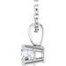 Lab-Grown Diamond Solitaire Necklace - Style 28392