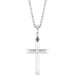 Ladies Natural Diamond Cross Necklace (Si2-Si3, G-H) — Platinum