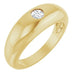 Ladies Natural Diamond Dome Ring (I1, G-H) — 14K Yellow Gold