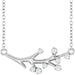 Ladies Natural Diamond Branch Necklace (I1, G-H) — 14K White Gold