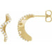 Ladies Natural Diamond 15.5 mm Hoop Earrings (I1, G-H) — 14K Yellow Gold