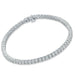 4 Prong Round Tennis Bracelet - 14k White Gold, 3.00 Ct (12580) Databazaar.com