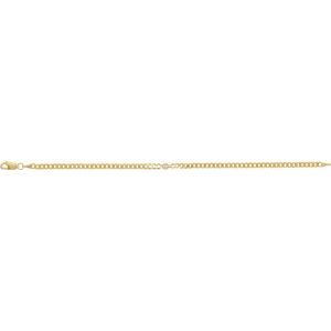 Lab-Grown Diamond Bezel-Set Solitaire Curb Link Bracelet