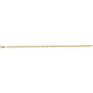 Lab-Grown Diamond Bezel-Set Solitaire Curb Link Bracelet