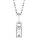 Lab-Grown Diamond Solitaire Necklace - Style 88711