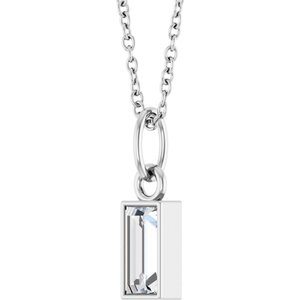Lab-Grown Diamond Solitaire Necklace - Style 88711