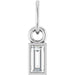Lab-Grown Diamond Solitaire Pendant - Style 88711