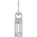 Lab-Grown Diamond Solitaire Pendant - Style 88711