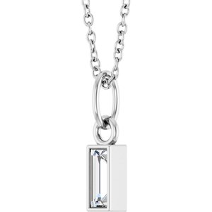Lab-Grown Diamond Solitaire Necklace - Style 88711