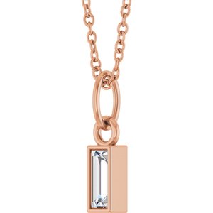 Lab-Grown Diamond Solitaire Necklace - Style 88711