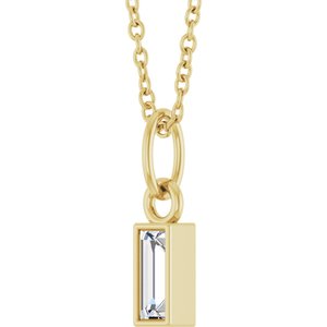 Lab-Grown Diamond Solitaire Necklace - Style 88711