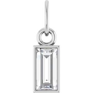 Ladies Natural Diamond Bezel-Set Pendant (Si2-Si3, Ghi) — Sterling Silver