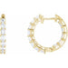 Lab-Grown Diamond Inside-Outside Hoop Earrings - Style 689144