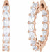Lab-Grown Diamond Inside-Outside Hoop Earrings - Style 689144