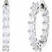 Lab-Grown Diamond Inside-Outside Hoop Earrings - Style 689144