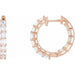 Lab-Grown Diamond Inside-Outside Hoop Earrings - Style 689144
