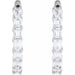 Lab-Grown Diamond Inside-Outside Hoop Earrings - Style 689144