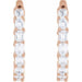 Lab-Grown Diamond Inside-Outside Hoop Earrings - Style 689144