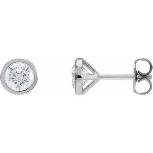 Ladies Natural Diamond Cocktail-Style Earrings (Si2-Si3, G-H) — Platinum