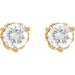 Lab-Grown Diamond Round 3-Prong Infinity-Inspired Stud Earrings