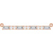 Ladies Natural Diamond Necklace Center (Si2-Si3, Ghi) — 14K Rose Gold