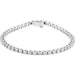 Ladies Natural Diamond Line Bracelet (I1, G-H) — 14K White Gold