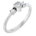Ladies Natural Diamond Ring (SI2-SI3, G-H) — Platinum