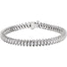 Ladies Natural Diamond Line 7 1/ Bracelet (I1, G-H) — 14K White Gold