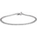 Ladies Natural Diamond Line 7 1/ Bracelet (I1, G-H) — 14K White Gold
