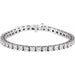 Ladies Natural Diamond Line 7 1/ Bracelet (Si1, G-H) — 18K White Gold