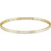 Ladies Natural Diamond Stackable Bangle Bracelet (I1, H+) — 14K Yellow Gold