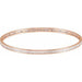 Ladies Natural Diamond Stackable Bangle Bracelet (I1, H+) — 14K Rose Gold