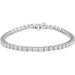 Ladies Natural Diamond Line 7 1/ Bracelet (Si1, G-H) — 18K White Gold