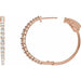 Lab-Grown Diamond Accented Graduated Hoop Earrings