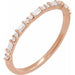 Ladies Natural Diamond Stackable Ring (I1, G-H) — 14K Rose Gold