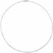 Ladies Natural Diamond Necklace (I1, H-I) — 14K White Gold