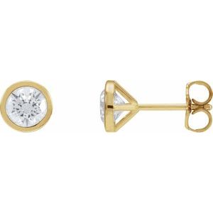 Ladies Natural Diamond Cocktail-Style Earrings (Si2-Si3, G-H) — 14K Yellow Gold