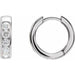 Lab-Grown Diamond Hinged Hoop Earrings