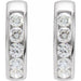 Lab-Grown Diamond Hinged Hoop Earrings