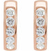 Lab-Grown Diamond Hinged Hoop Earrings