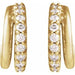 Lab-Grown Diamond Accented Hoop Earrings - Style 88686