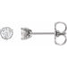 Lab-Grown Diamond Round 3-Prong Scroll Stud Earrings - Style 88183