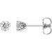 Lab-Grown Diamond Round 3-Prong Infinity-Inspired Stud Earrings