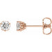 Lab-Grown Diamond Round 3-Prong Infinity-Inspired Stud Earrings