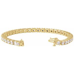 Lab-Grown Diamond Line Bracelet - Style 653702
