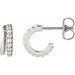 Lab-Grown Diamond Accented Hoop Earrings - Style 88686