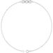 Ladies Natural Diamond Three-Stone Line Bracelet (I1, G-H) — Sterling Silver