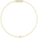 Ladies Natural Diamond Three-Stone Line Bracelet (I1, G-H) — 14K Yellow Gold