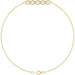 Ladies Natural Diamond Five-Stone Line Bracelet (I1, G-H) — 14K Yellow Gold