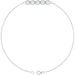 Ladies Natural Diamond Five-Stone Line Bracelet (I1, G-H) — 14K White Gold